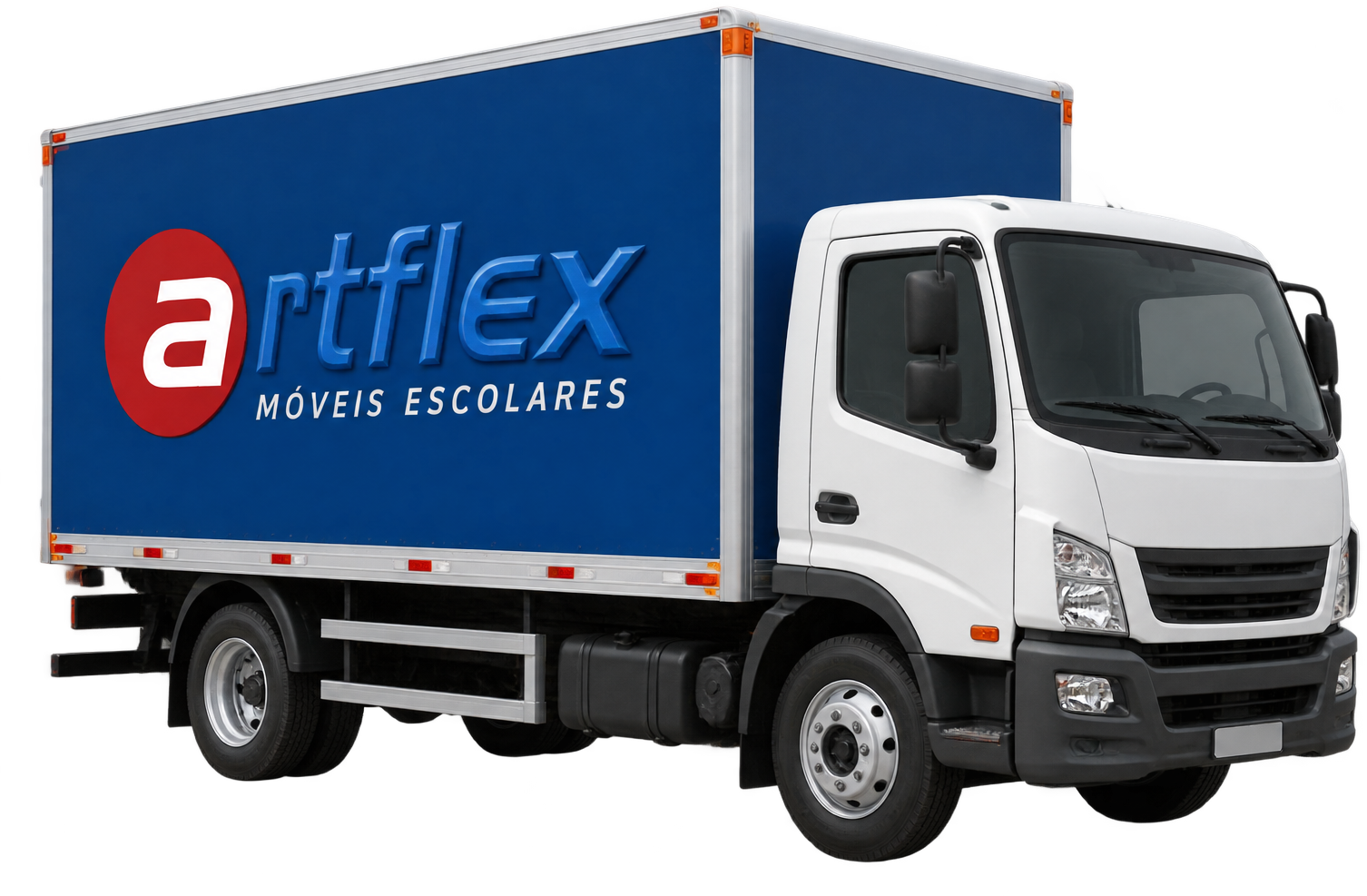 Caminhão de entrega próprio da Artflex